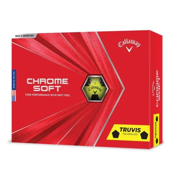 Callaway Chrome Soft Truvis pallotusina Yellow/Black