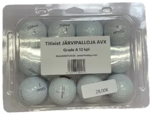 Järvipallot Titleist AVX Grade A 12kpl