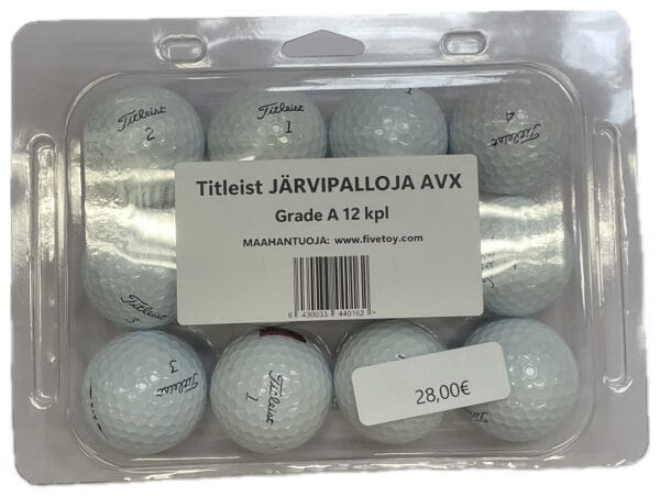Järvipallot Titleist AVX Grade A 12kpl