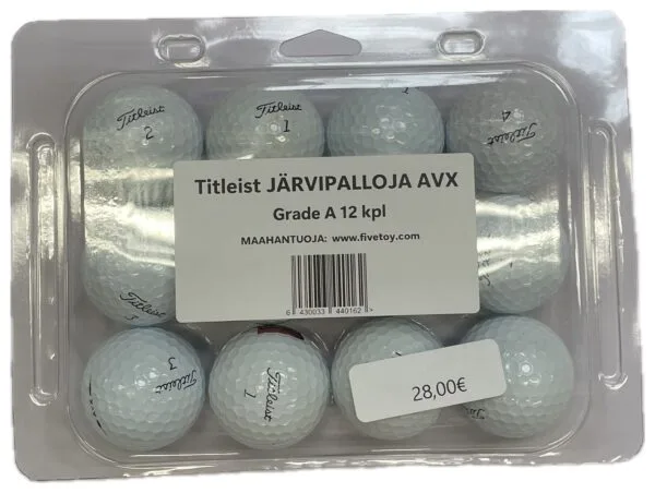 Järvipallot Titleist AVX Grade A 12kpl