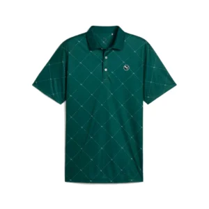 Puma Pure 2.0 Argyle Polo Dark Myrtle