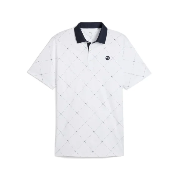Puma Pure 2.0 Argyle Polo White
