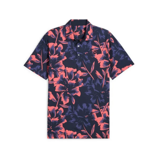 Puma Mattr Broken Flower Polo Deep Navy
