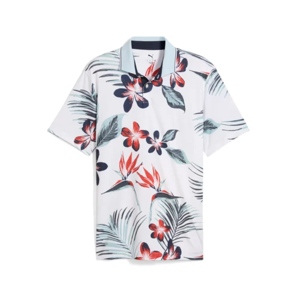 Puma MATTR Luau Polo White Glow