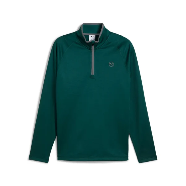 Puma Waffle Fleece 1/4 Zip Dark Myrtle